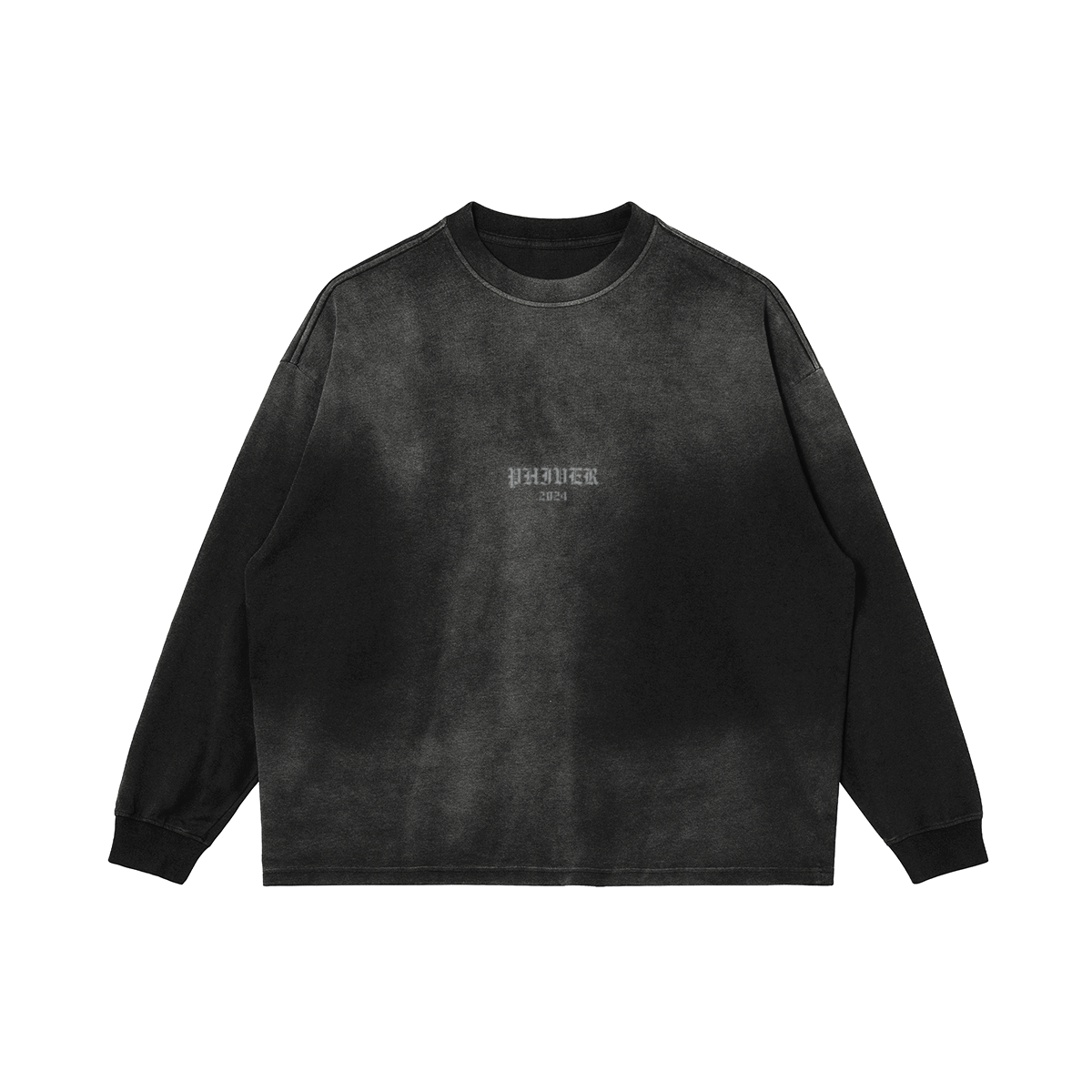 Sun Faded Long Sleeve Black