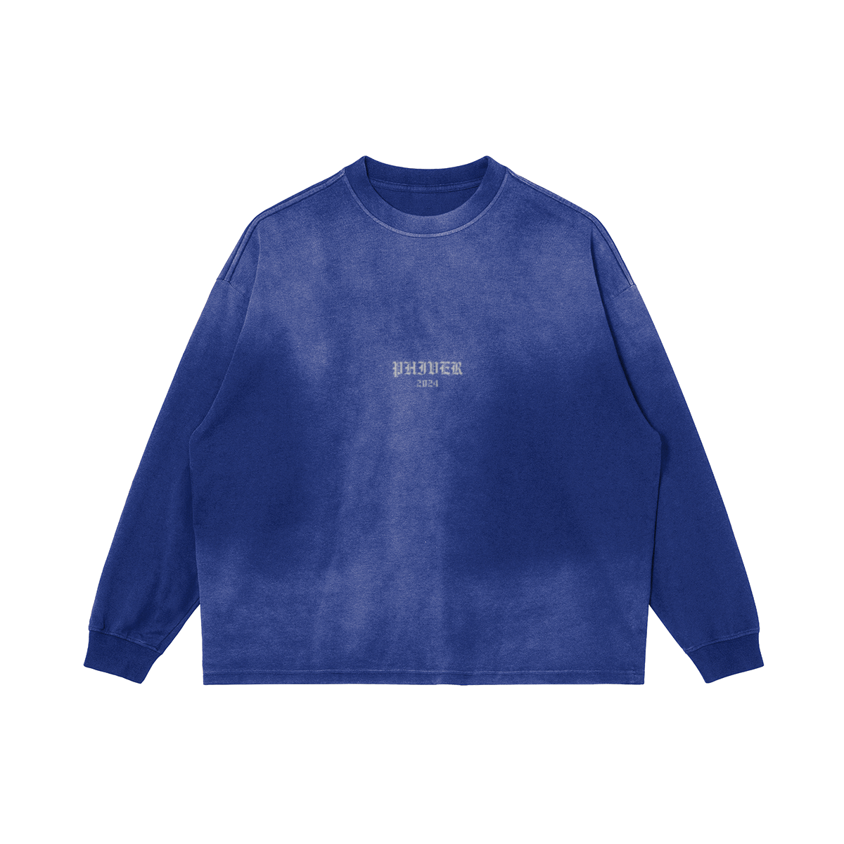 Sun Faded Long Sleeve Blue