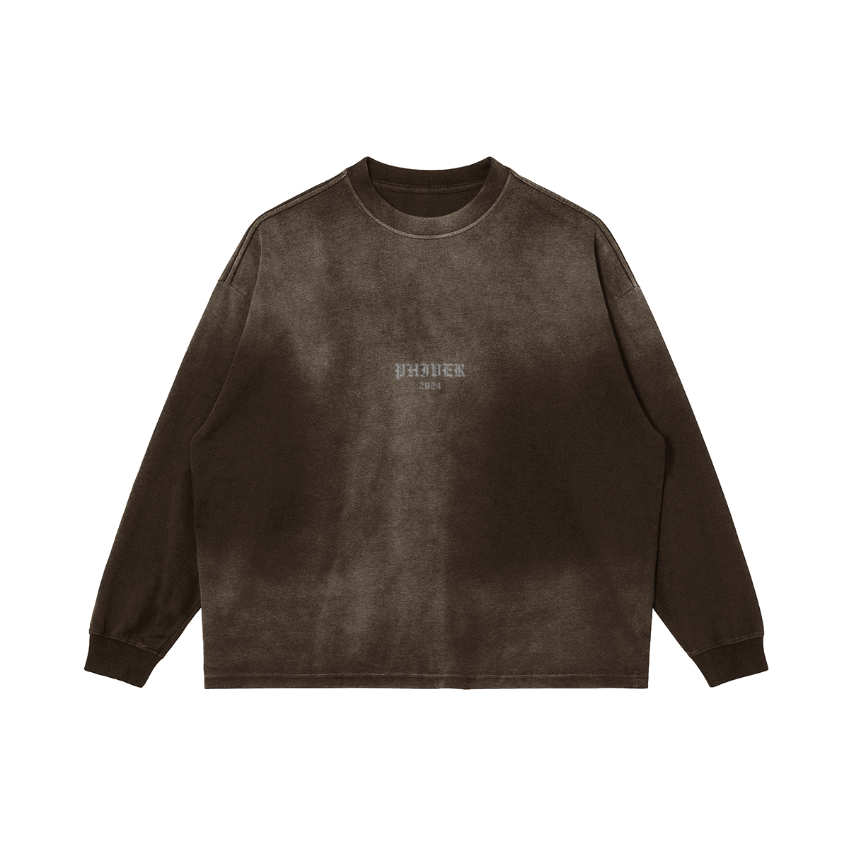 Sun Faded Long Sleeve Brown