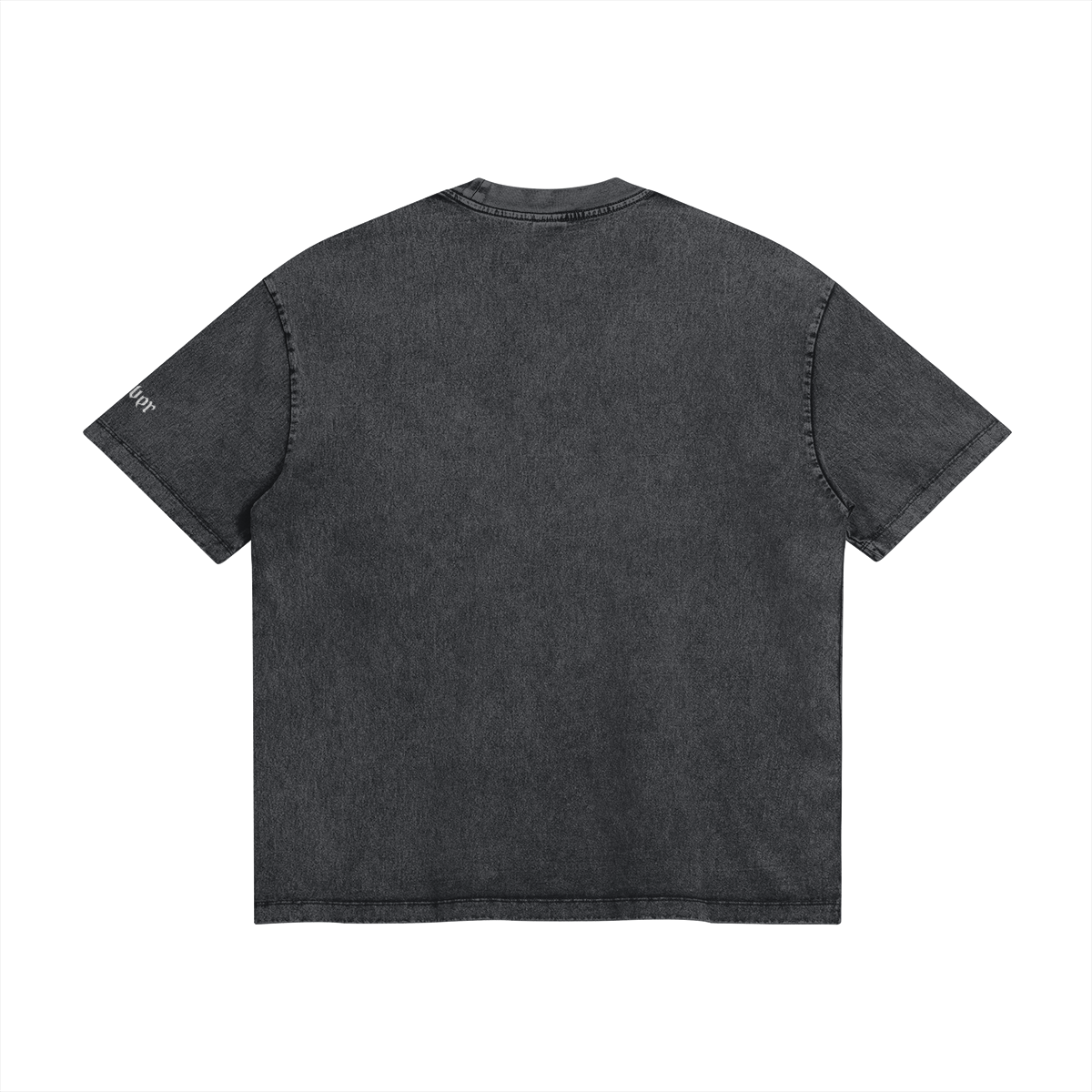 Broken Tee washed Dark Grey