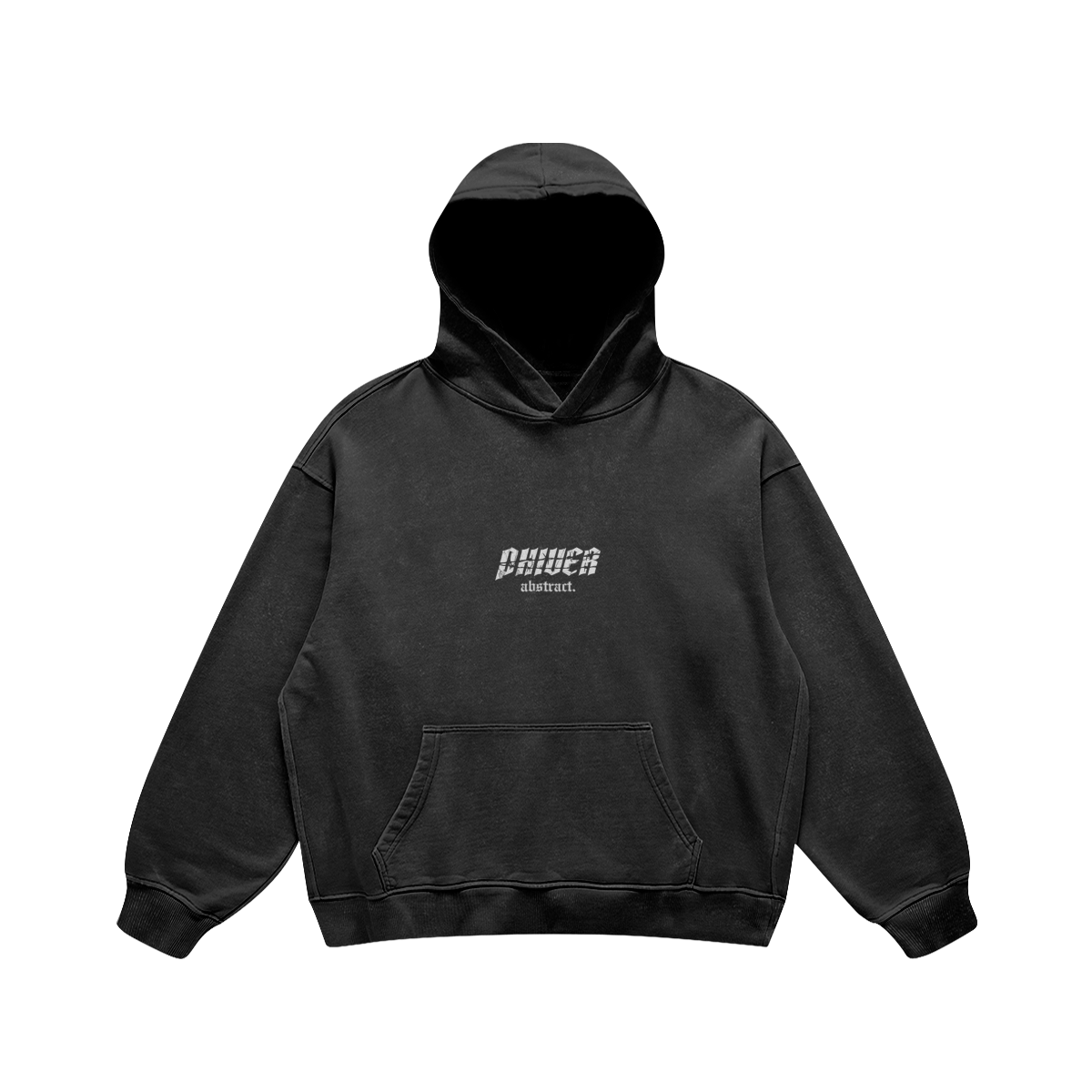 Abstract Hoodie Black